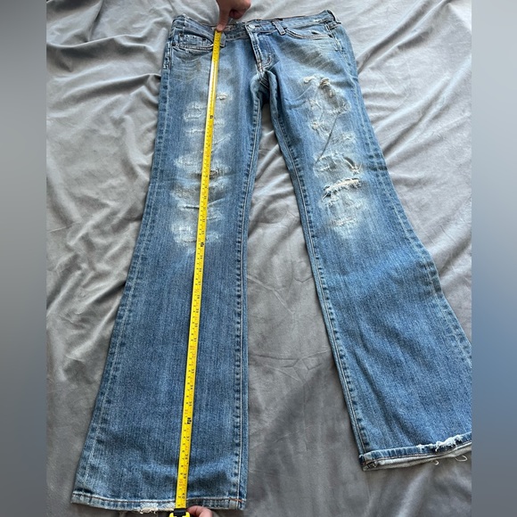 Red Engine distressed wide leg jeans - Picture 6 of 13